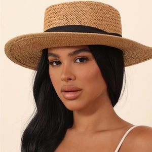 🆕 Fashion Nova California Girl Sun Hat - Tan